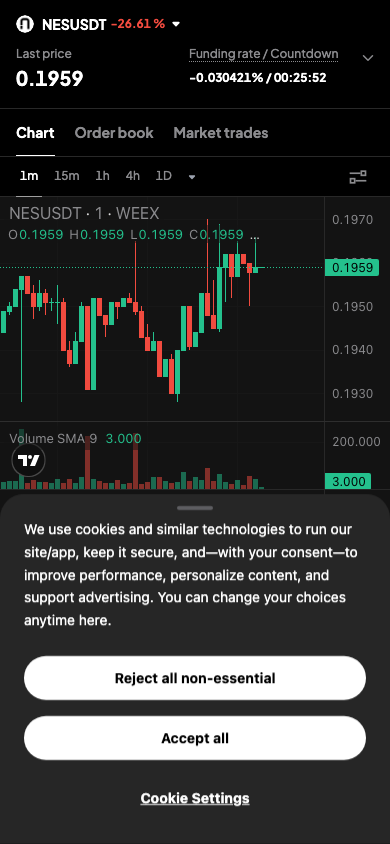 WEEX App 合约交易移动端界面